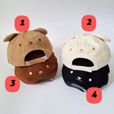 کلاه بیسبالی کتان بچگانه نقاب دار گوشدار تدی